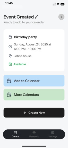 Text2cal: Calendar AI – screenshot 5