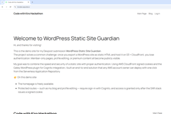 WordPress Static Site Guardian