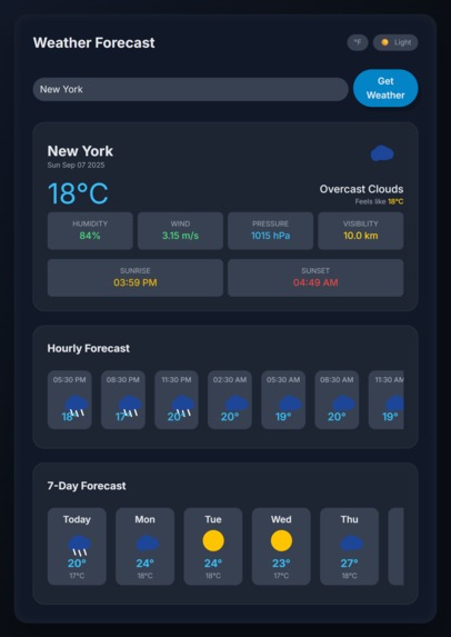Weather Forecast Web App – screenshot 6