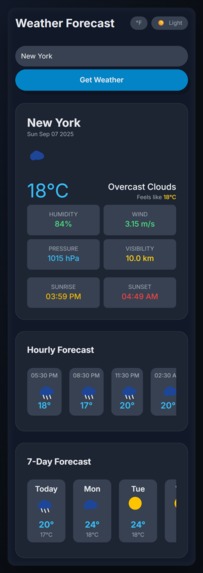 Weather Forecast Web App – screenshot 7
