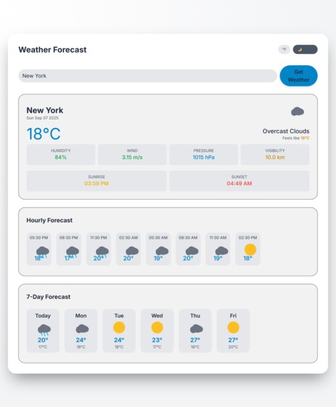 Weather Forecast Web App – screenshot 5