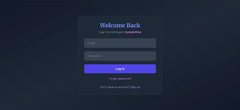 SymptoWise – screenshot 1