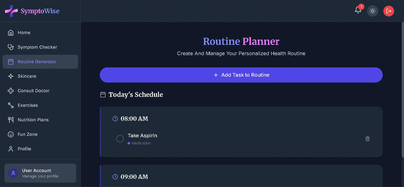 SymptoWise – screenshot 2