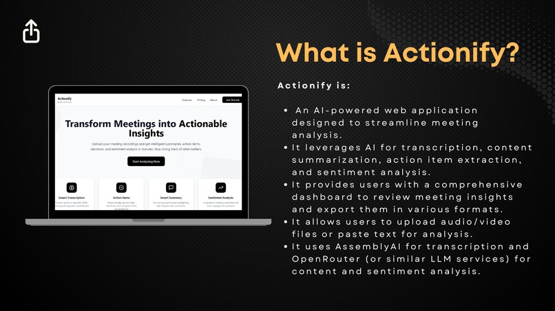 Actionify: AI-Powered Meeting Analysis – screenshot 2