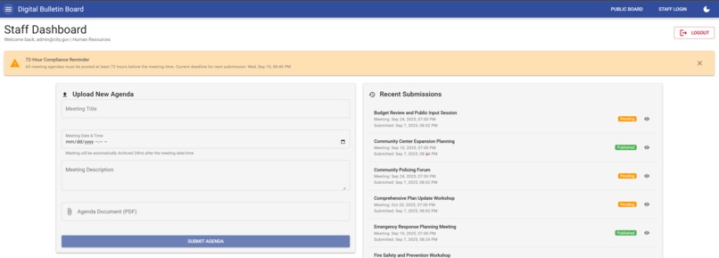 project-electronic-bulletin-board – screenshot 4