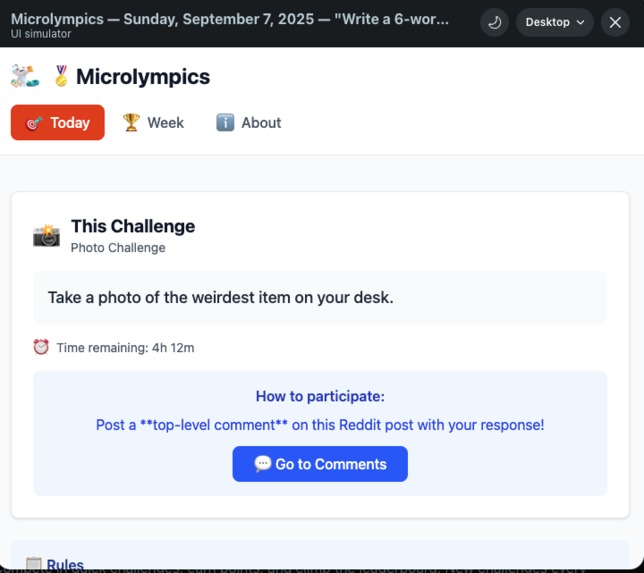 Microlympics – screenshot 2