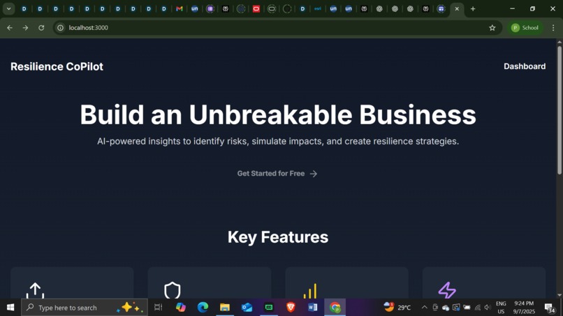BuResCop (Business Resilience Copilot) – screenshot 2