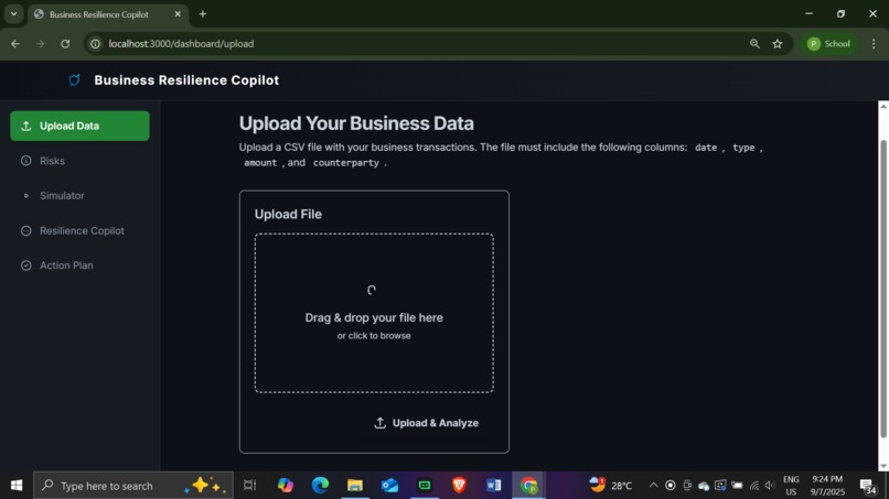 BuResCop (Business Resilience Copilot) – screenshot 3