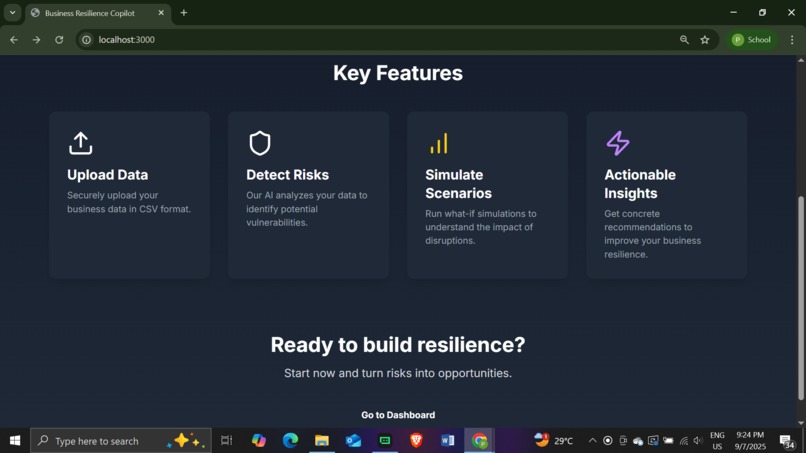 BuResCop (Business Resilience Copilot) – screenshot 4