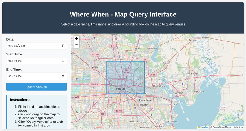 When Where – screenshot 2