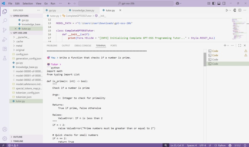 GPT-OSS-Programming-Tutor  – screenshot 2