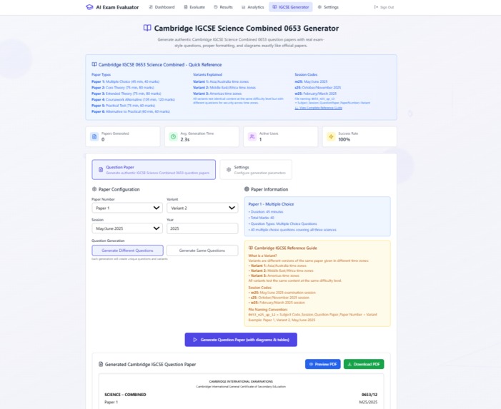 AI-Powered Exam Paper Evaluator with Intelligent Feedback – screenshot 4