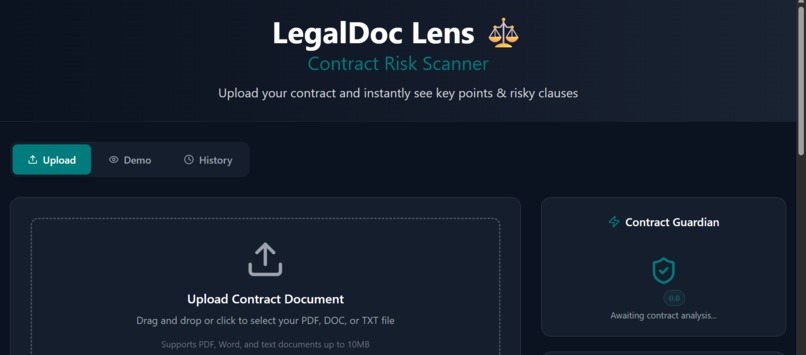 LegalDocLens – screenshot 2