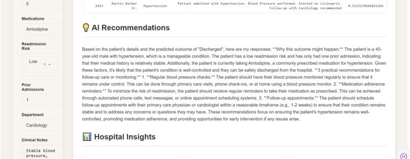 Smart Hospital AI  – screenshot 2