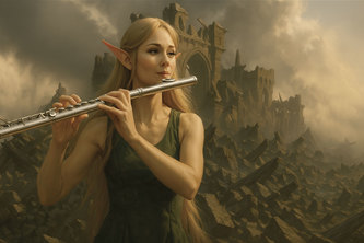 My Escape | AI Vocal Trance Music Video w. Transverse Flute