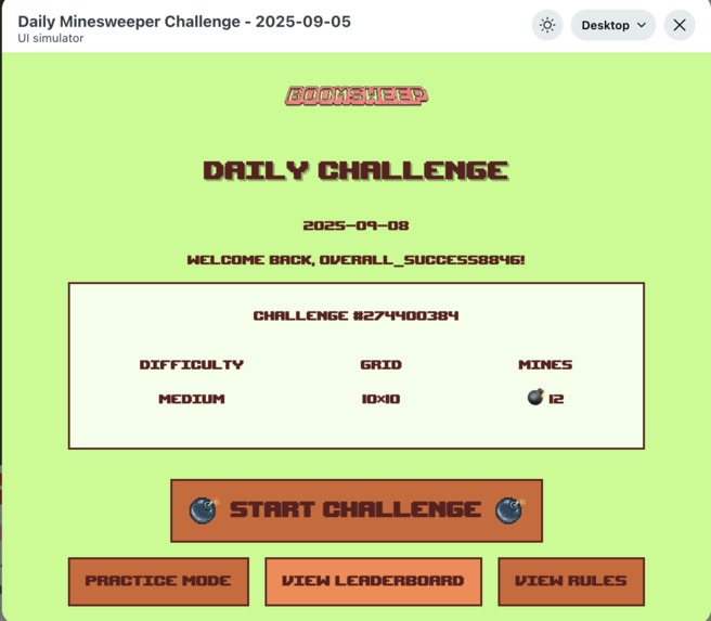 BOOMSWEEP – screenshot 1