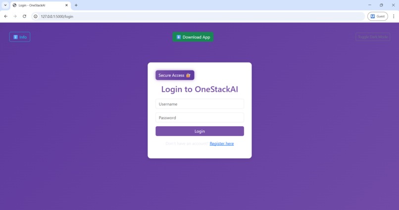 OneStackAI 2.0 – screenshot 1