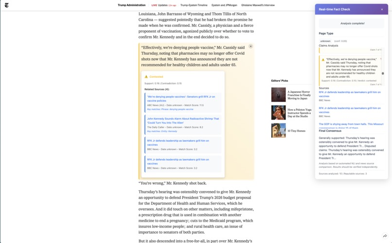 News Fact Checker – screenshot 1
