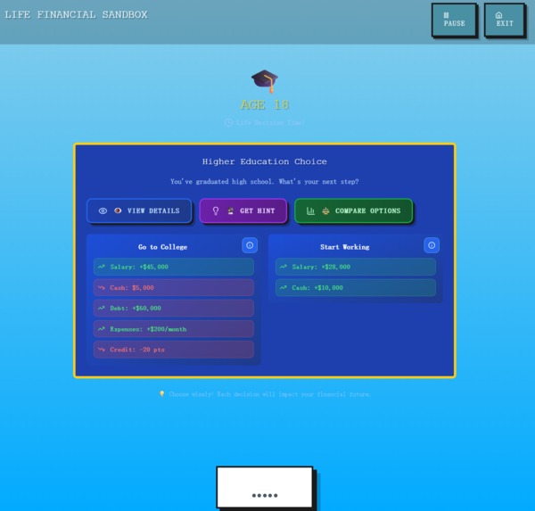 Financial Life Simulator – screenshot 4
