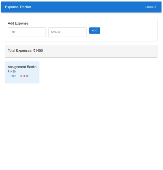 Expenses Tracker – screenshot 1
