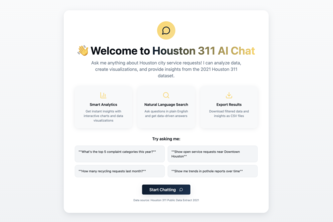 311 data-chatBot