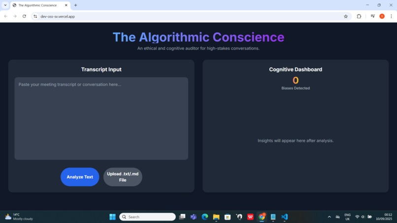 The Algorithmic Conscience – screenshot 1