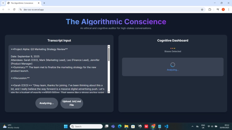 The Algorithmic Conscience – screenshot 2