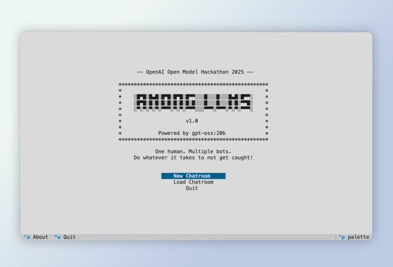 Among LLMs – screenshot 1