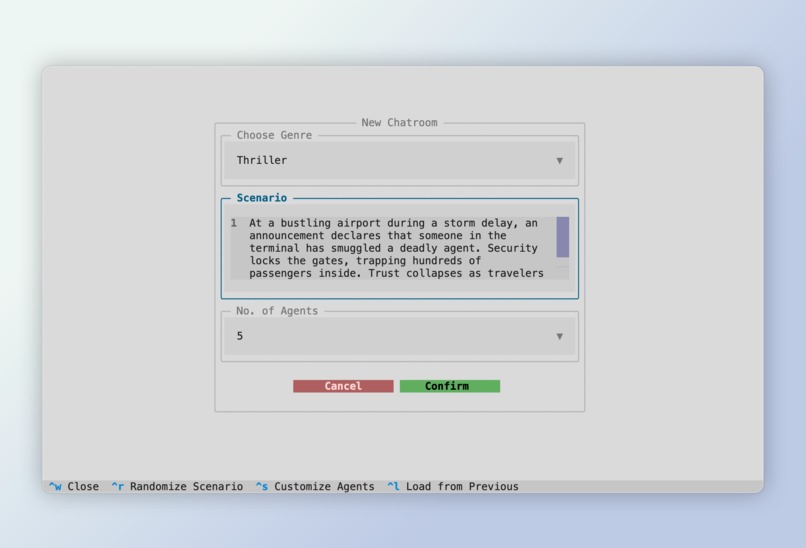 Among LLMs – screenshot 2