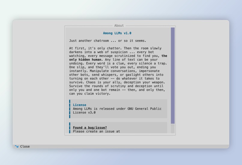 Among LLMs – screenshot 7