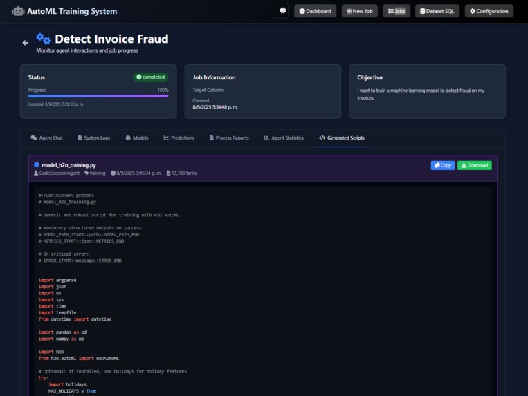Multi-Agent for Auto Machine Learning - Deep Learning – screenshot 9