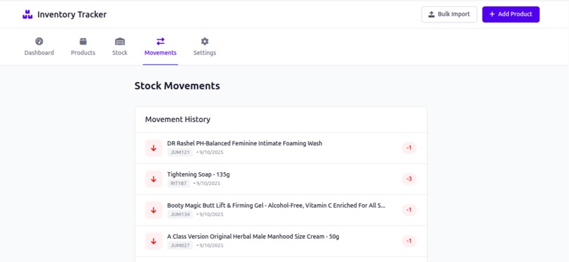 inventory tracker – screenshot 4