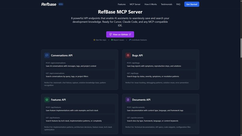 Refbase - Vibe coding knowledgebase management – screenshot 2