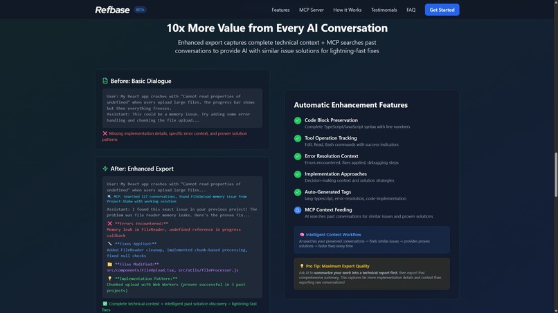 Refbase - Vibe coding knowledgebase management – screenshot 3