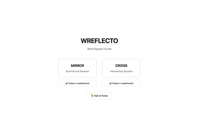 Wreflecto - A Daily Word Square Game – screenshot 2
