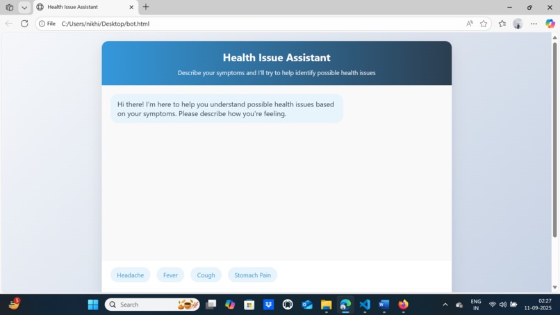 Al-Driven Public Health Chatbot for Disease Awareness – screenshot 17