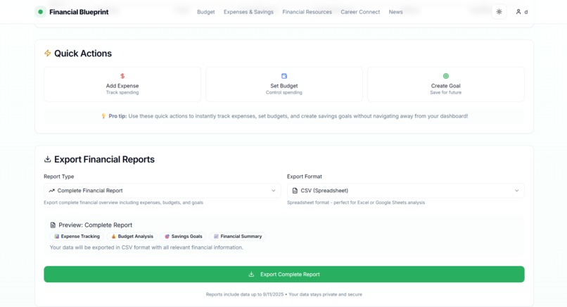 The Financial Blueprint  – screenshot 13