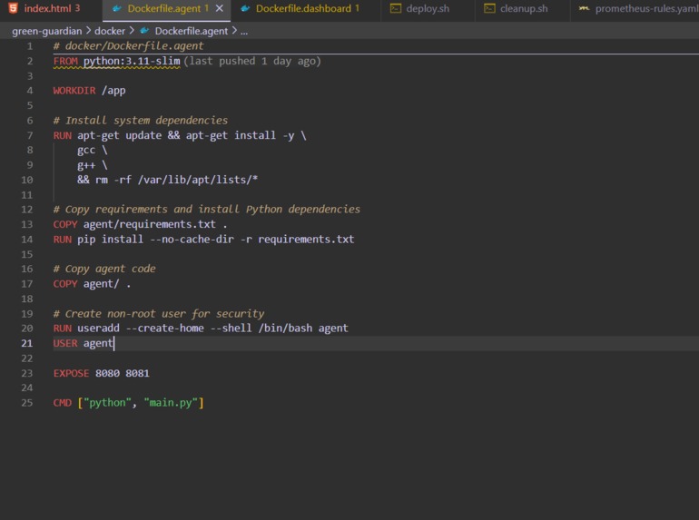  "Green Guardian" — Microservice-Level Energy Auditor – screenshot 5