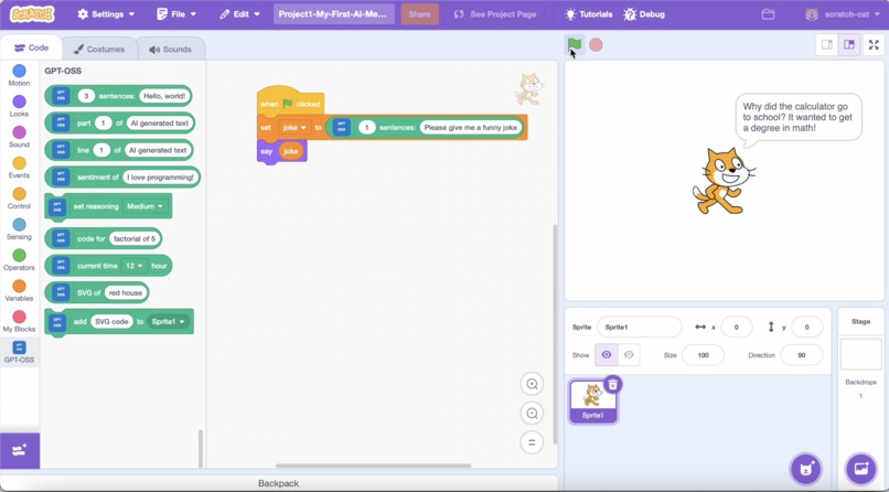 GPT-OSS Scratch Extension – screenshot 2