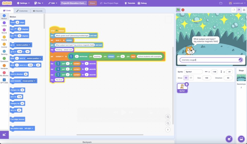 GPT-OSS Scratch Extension – screenshot 4