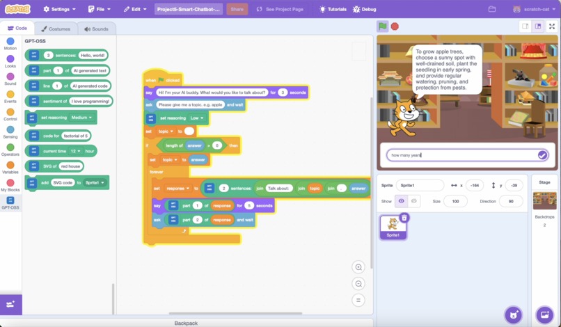 GPT-OSS Scratch Extension – screenshot 7