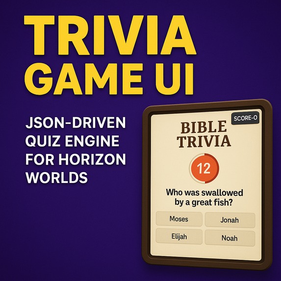 Trivia Game UI – JSON-Driven Quiz Engine for Horizon Worlds – screenshot 1