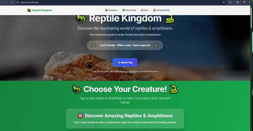 ReptileRocks – screenshot 1