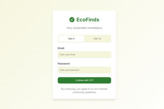 EcoFinds – Sustainable Second-Hand Marketplace