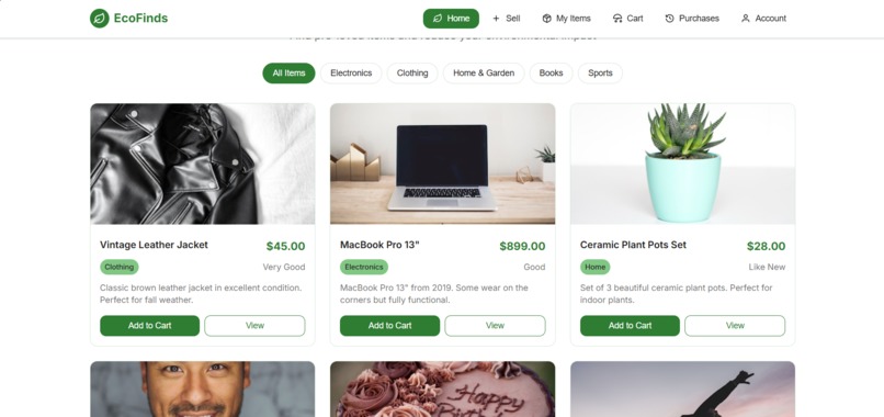 EcoFinds – Sustainable Second-Hand Marketplace – screenshot 4