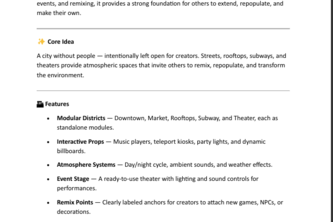 Empty City — Pitch for a Horizon World