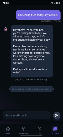 Train - AI Workout Companion – screenshot 13