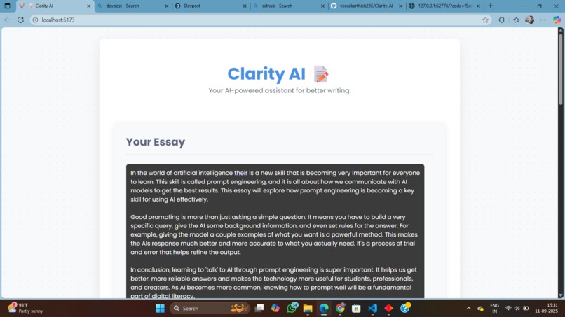 Clarity_AI – screenshot 1
