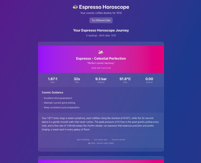 Espresso Horoscope MCP – screenshot 2