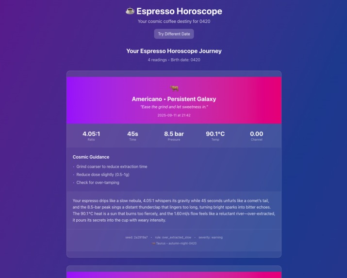 Espresso Horoscope MCP – screenshot 4